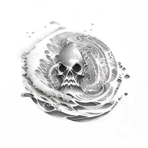 Ocean Waves Made Of Cherry