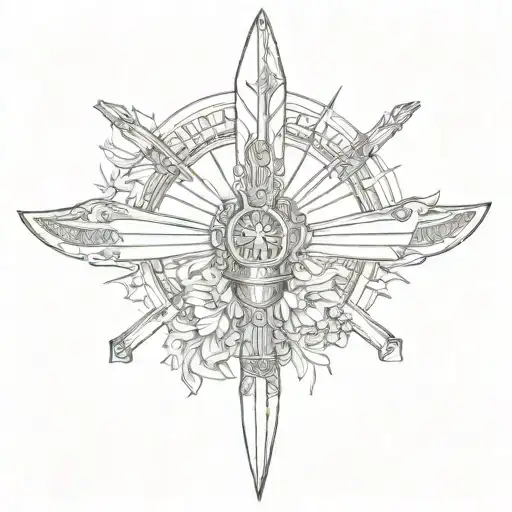 Dagger With Chinese Fan