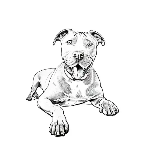 A Pit Bull Terrier