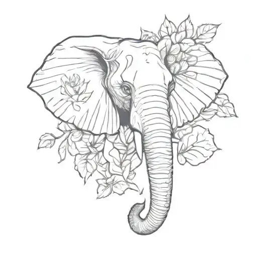 September Flower With Elephant Head
