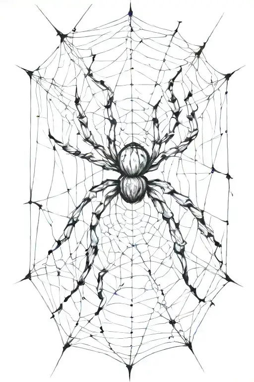 Spider Weaving A Web