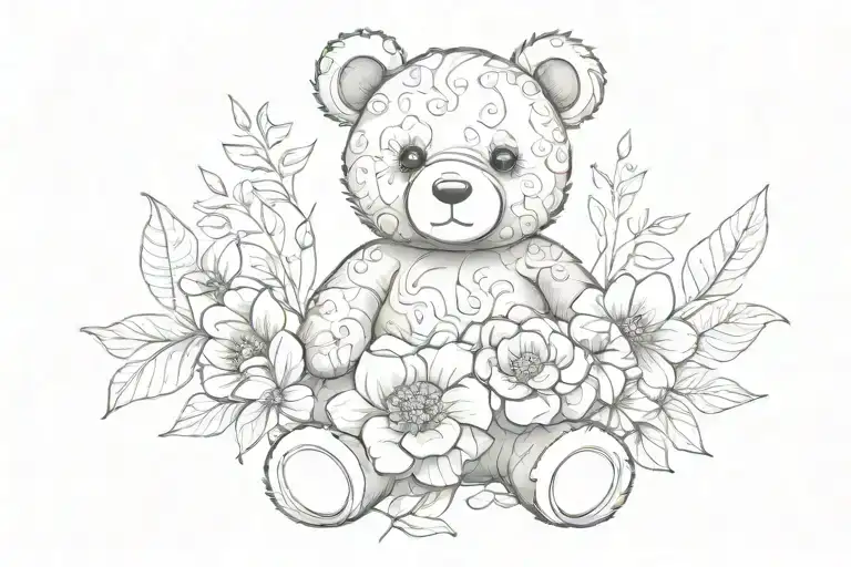Floral Teddy
