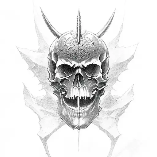 Berserk Skull Night Fighting Demons