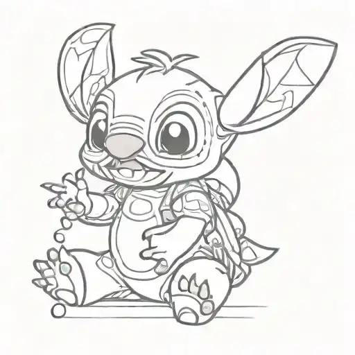 Stitch Cartoon Character