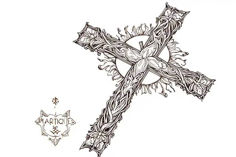 Martinique And Christian Cross