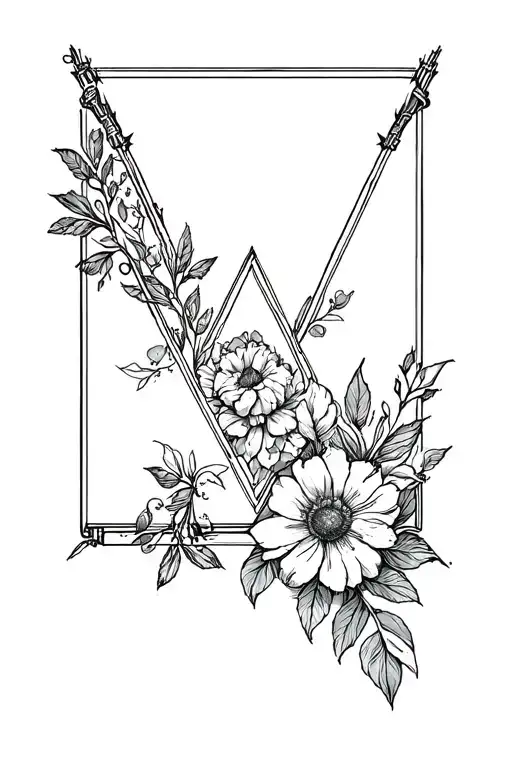 Star Wars Inverted Triangle Floral Fore Arm