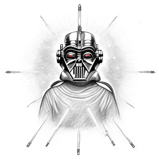 Girl With Slipknot Style Horror Mask Holds A Lightsaber From Star Wars