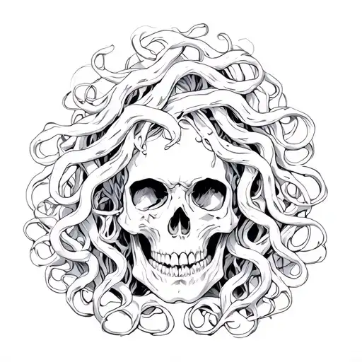 Medusa And Skulls