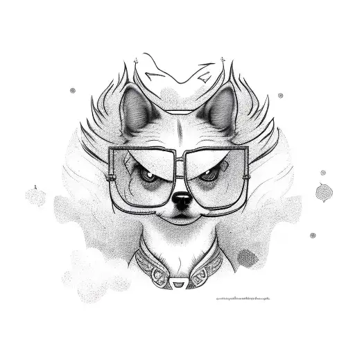 Sexy Dog Girl Fire Bird