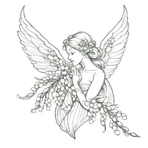 Lily Of The Valley And Baby Angel