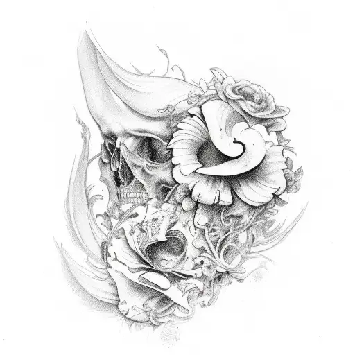 Persophane And Hades Floral Forearm Piece