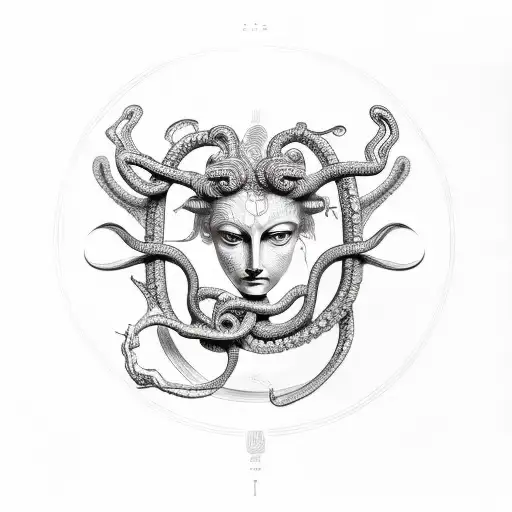 Medusa Greek Key