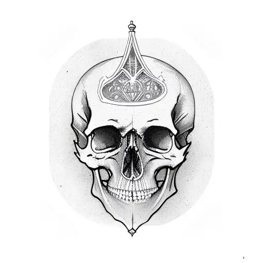 The Emperor Tarot Card Skull