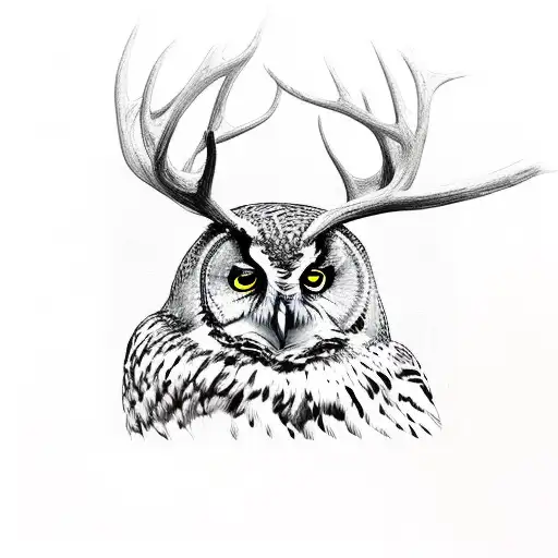Owl And Elk