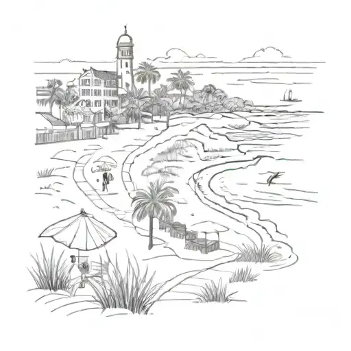 Charleston Beach Landscape