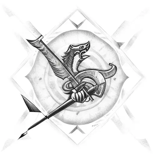 Tribal Arrow With Name Danielle