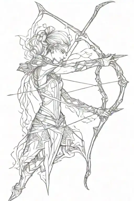 Elven Bow And Arrow