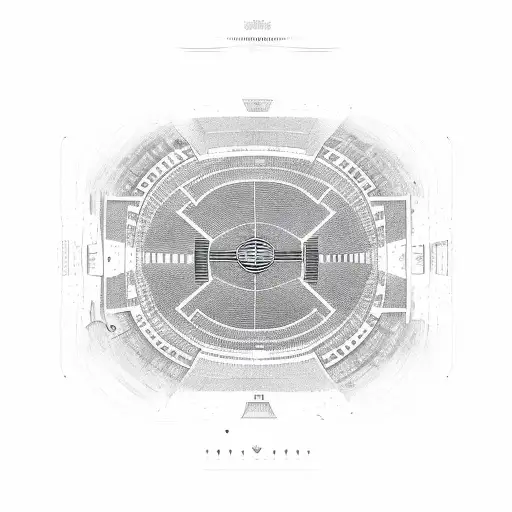 A Football Stadium Made Out Of Musical Instruments