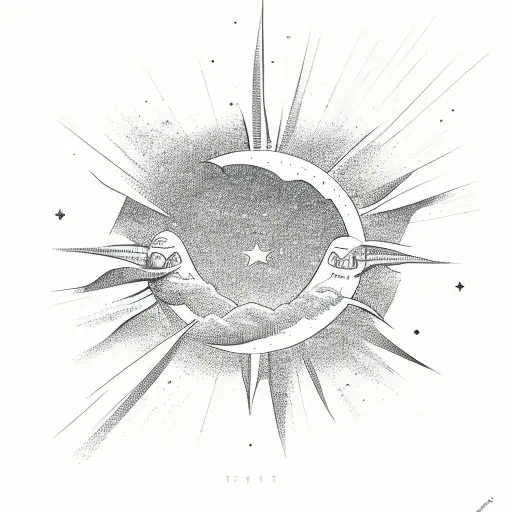 Shooting Stars Coming From The Sun