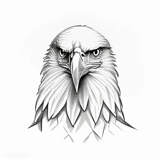 Eagle With The Stock Market Charts