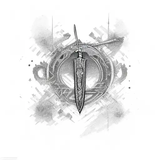 Katana With A Heart-motive Blade