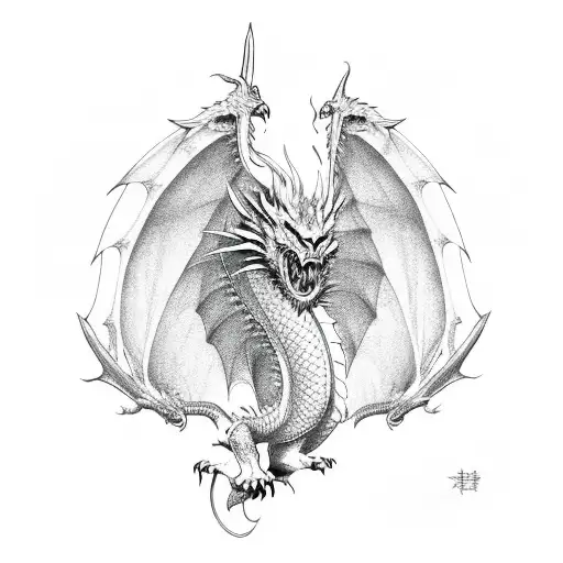 Dragon With Claws Out