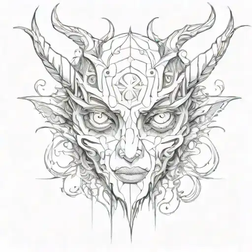 Gothic Demon Eyes Looking