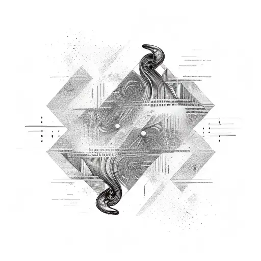 An Abstract Representation Of A Music Waveform