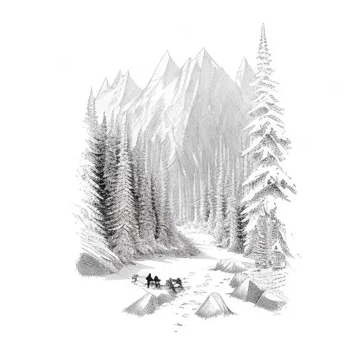 Outdoor Hike In The Woods