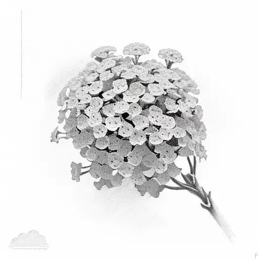 Cloud Of Lantana Camara Flowers