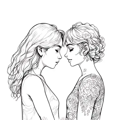 Tattoo Of A First Love That Are Separated And Do Not Know When They Will See Each Other Again