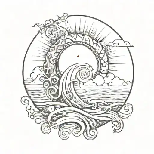 Spiral Ocean Sunrise