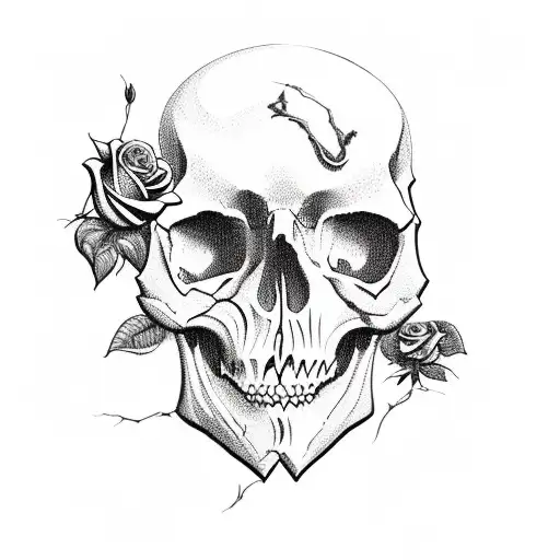 Skull And Roses