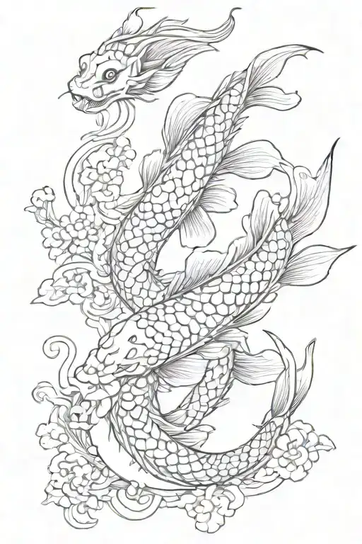Japan Koi Dragon