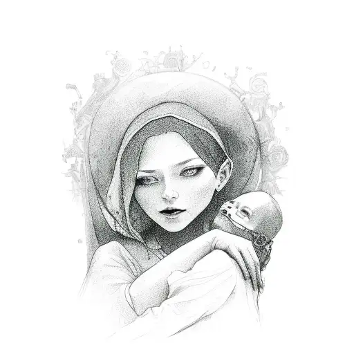 Mother Whith Children