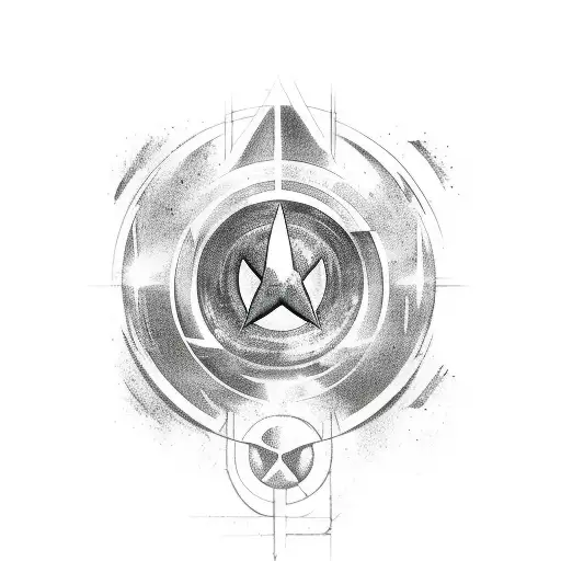 Star Trek Logo With Darrell Meyer Name Above 1963-2021 Below