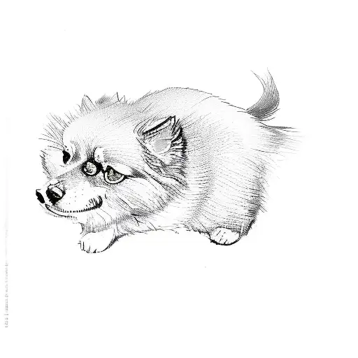 A Pomeranian Dog