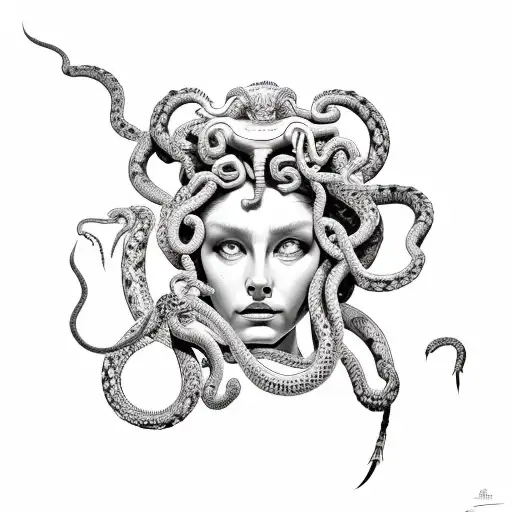 Medusa With Rattlesnakes