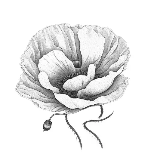 Music Note Poppy Flower