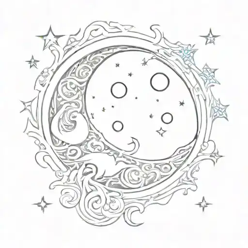 Halal Moon 3D Small For Girlish Collarbones