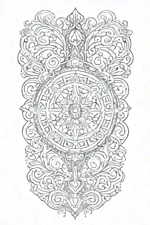 The Quote 'Meant To Be' Incorporated Into A Fine Line Tattoo And The Also Ito Legend