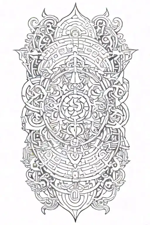 The Quote 'Meant To Be' Incorporated Into A Fine Line Tattoo And The Akai Ito Legend