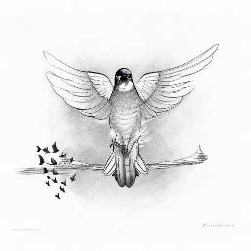 A Bird With The Words Learning To Fly Under It