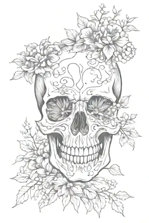 Skull King Queen Anne's Lace