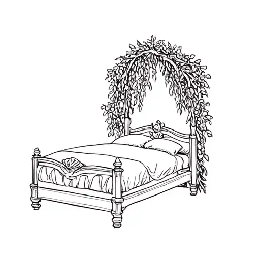 Wedding Bed Carved Into Olive Tree