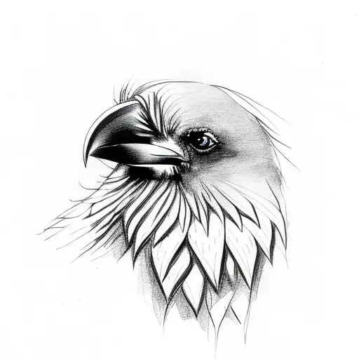 Beautiful Female Raven Sexy Dark Eyes Eating A Mans Heart