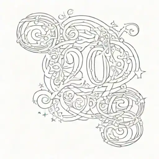 The Number 2006 In Gotic Font Text G59 With A Ekg Line Through It