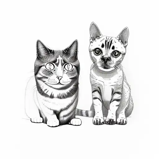 Cat And Dog Side By Side