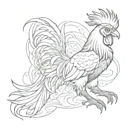 Pretty Monkey Riding Badass Rooster