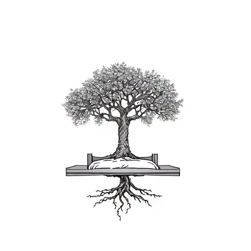 Wedding Bed In Grand Olive Tree With Roots